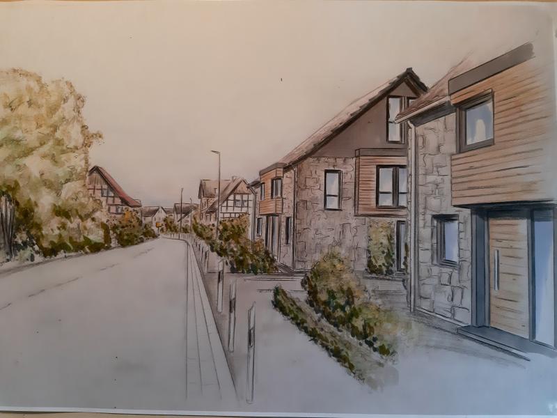 Straßenperspektive